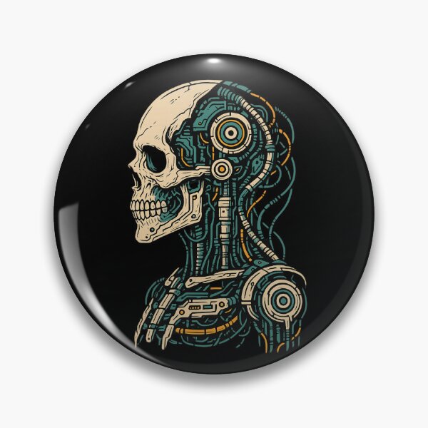 Item preview, Cyberpunk Mechanical Anatomy – Biomech Skull Design designed and sold by Design_Your_Day.