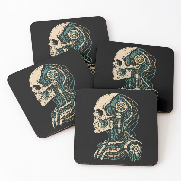 Item preview, Cyberpunk Mechanical Anatomy – Biomech Skull Design designed and sold by Design_Your_Day.