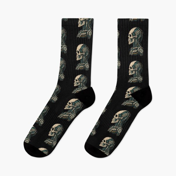 Item preview, Cyberpunk Mechanical Anatomy – Biomech Skull Design designed and sold by Design_Your_Day.