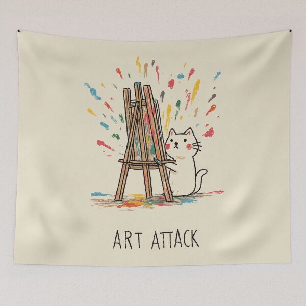 Item preview, Art Attack Cat designed and sold by Rtymer.
