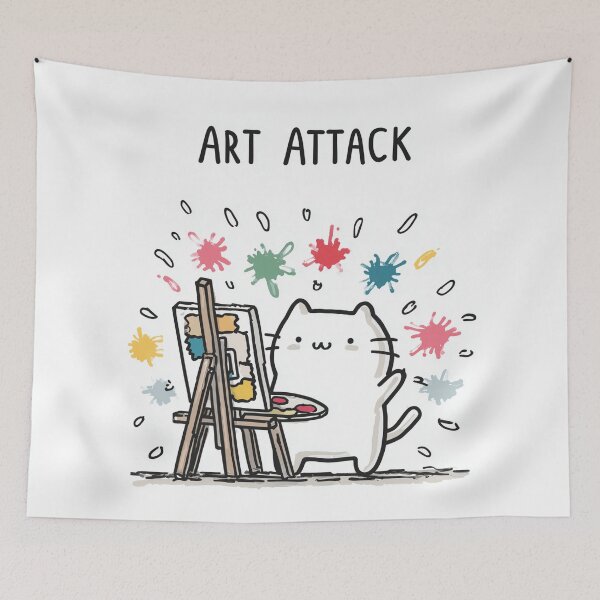 Item preview, Art Attack Cat designed and sold by Rtymer.