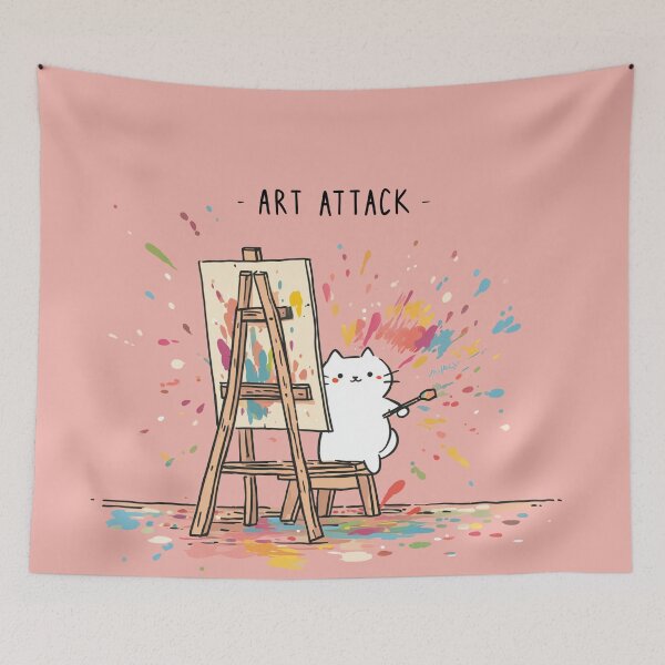 Item preview, Art Attack Cat designed and sold by Rtymer.