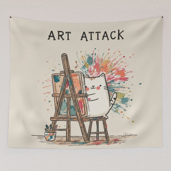 Item preview, Art Attack Cat designed and sold by Rtymer.