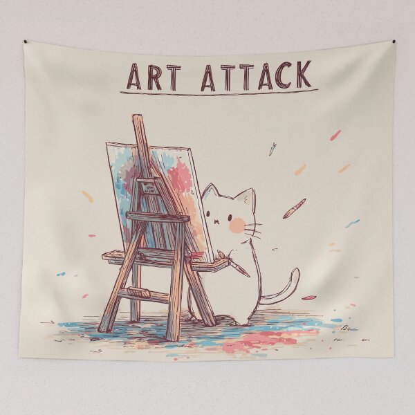 Item preview, Art Attack Cat designed and sold by Rtymer.