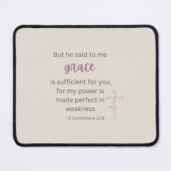 Item preview, Grace Is Sufficient – Christian Floral Scripture Design designed and sold by Liza36designs.