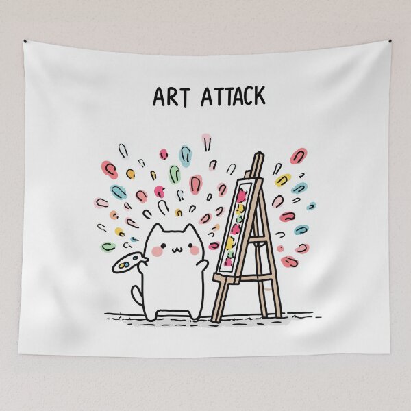 Item preview, Art Attack Cat designed and sold by Rtymer.