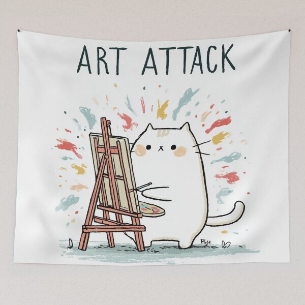 Item preview, Art Attack Cat designed and sold by Rtymer.
