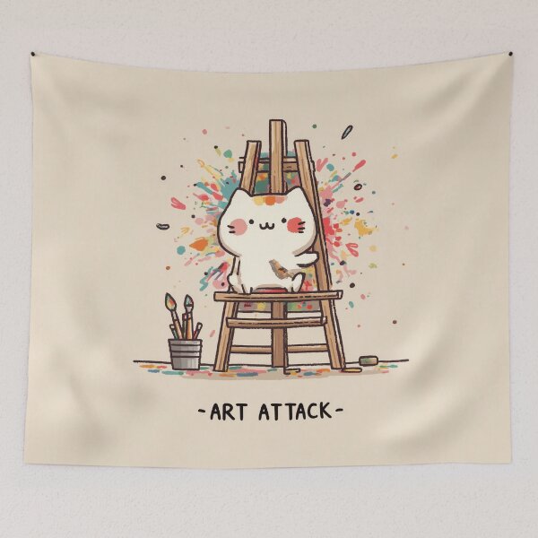 Item preview, Art Attack Cat designed and sold by Rtymer.