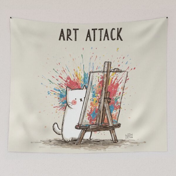 Item preview, Art Attack Cat designed and sold by Rtymer.