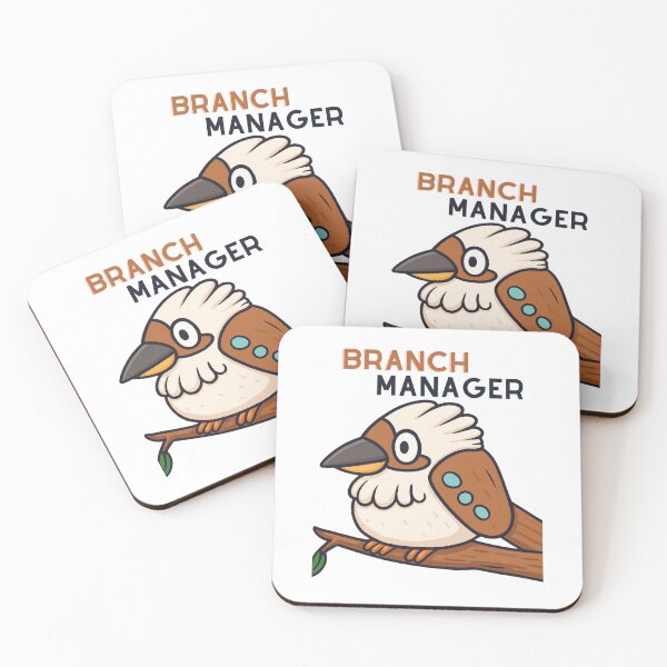 Item preview, Branch Manager – Cute Kookaburra Bird Illustration designed and sold by CanSparkleArt.