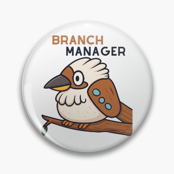 Item preview, Branch Manager – Cute Kookaburra Bird Illustration designed and sold by CanSparkleArt.