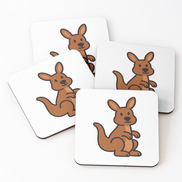 Item preview, Cute Cartoon Kangaroo – Aussie Animal Art designed and sold by CanSparkleArt.