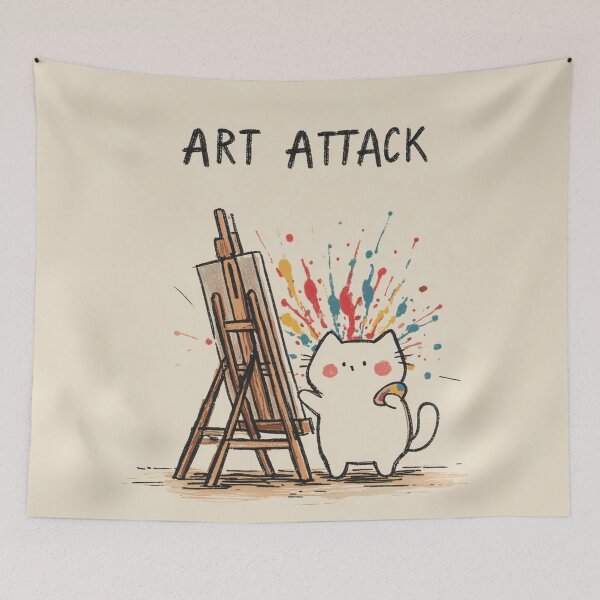 Item preview, Art Attack Cat designed and sold by Rtymer.