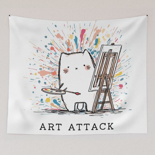 Item preview, Art Attack Cat designed and sold by Rtymer.