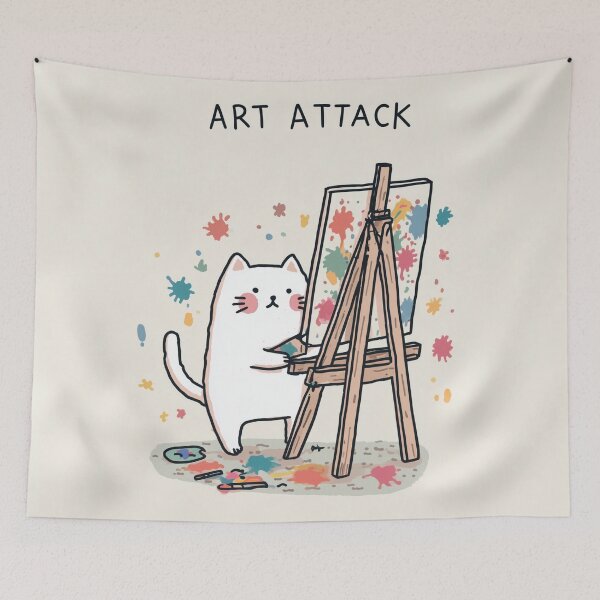Item preview, Art Attack Cat designed and sold by Rtymer.