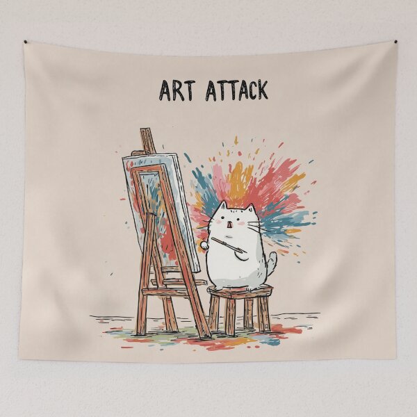 Item preview, Art Attack Cat designed and sold by Rtymer.