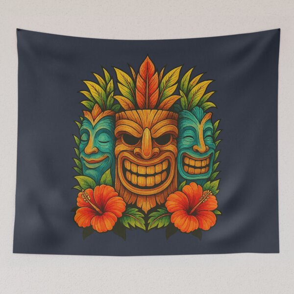 Item preview, Three Tiki Masks designed and sold by VelvetRoom.