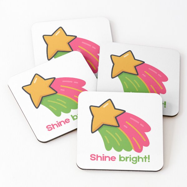 Item preview, Shine Bright – Colourful Cartoon Shooting Star designed and sold by CanSparkleArt.
