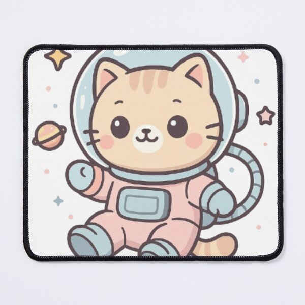 Item preview, Little orange astronaut Kitty designed and sold by veejiras.