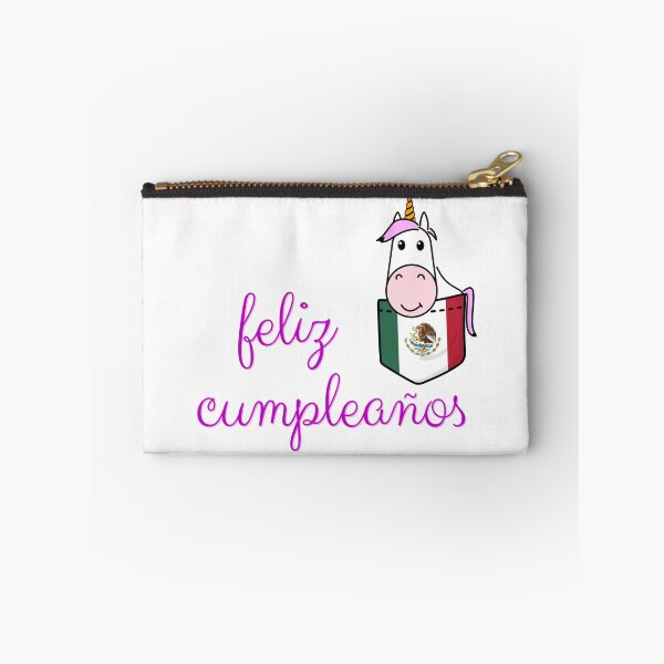 Item preview, Unicorn 'feliz cumpleanos' Mexican breast pocket designed and sold by peter2art.