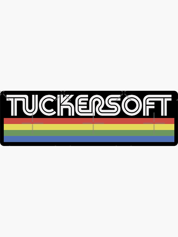 Thumbnail 3 of 3, Sticker, Tuckersoft, White Multi STICKER/MAGNET - Blackmirror designed and sold by Metcraft.