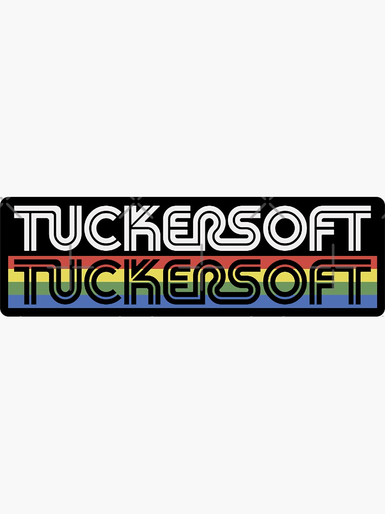 Thumbnail 3 of 3, Sticker, Tuckersoft, White Multi Cutout STICKER/MAGNET - Blackmirror designed and sold by Metcraft.