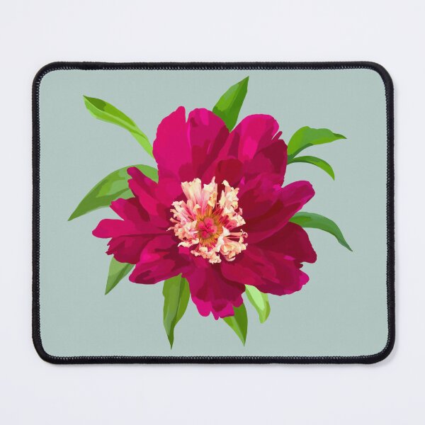 Item preview, Magenta Peony in Digital Gouache - Painterly Textured Flower Art with Realistic Depth designed and sold by KelleneHunter.
