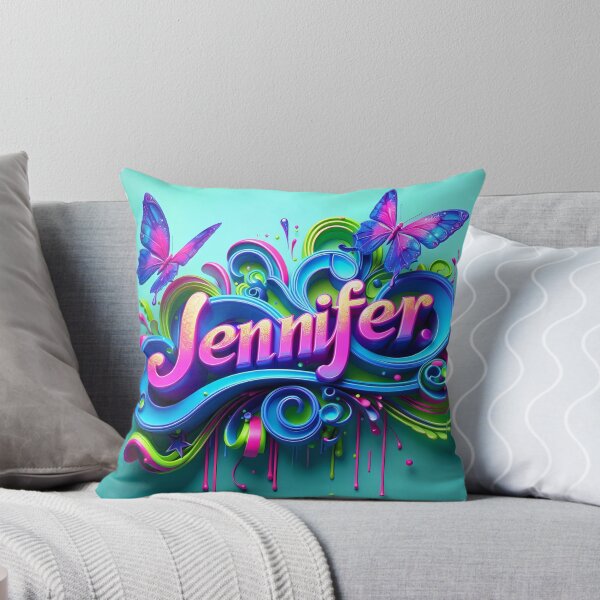 Item preview, Jennifer in Color: Whimsical Butterfly Typography designed and sold by aminz4.