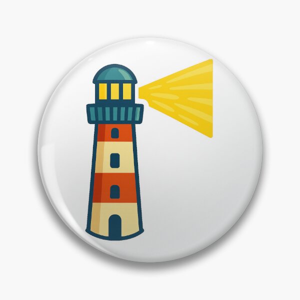 Item preview, Cartoon Lighthouse – Bright Beacon by the Sea designed and sold by CanSparkleArt.