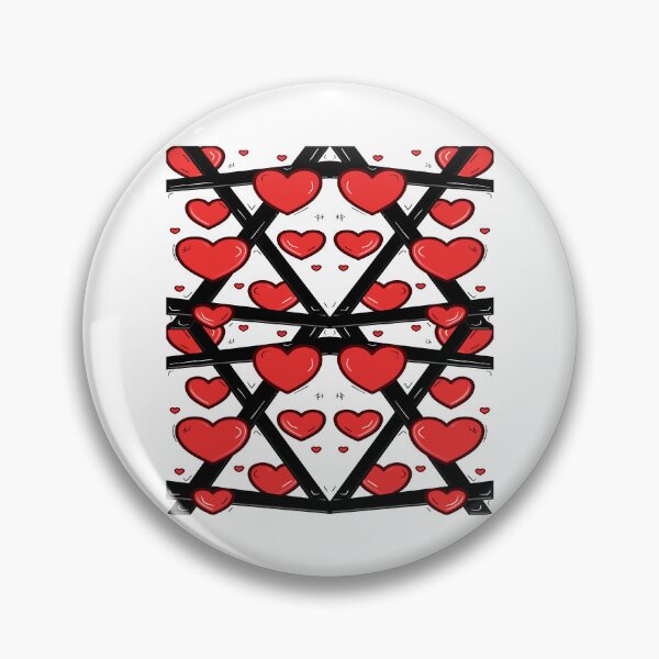 Item preview, Heart Pattern – Bold Red Love Vibes designed and sold by ForcePrint.