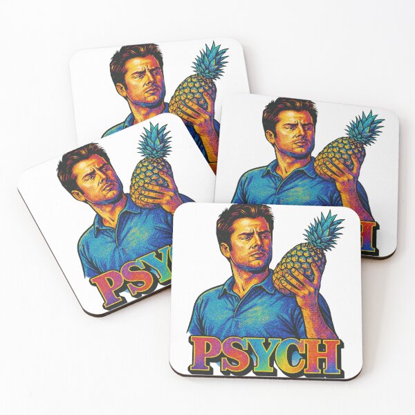 Item preview, Psych Inspired Pineapple Art – Retro TV Fan Design designed and sold by Thogan0416.