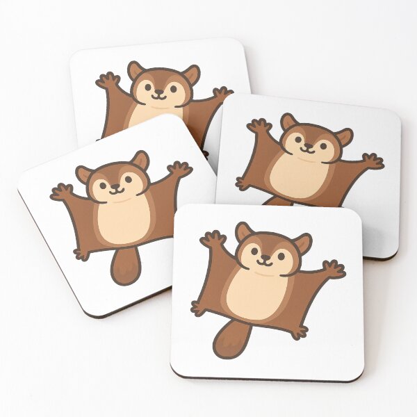Item preview, Cartoon Flying Squirrel – Gliding Cuteness in Motion designed and sold by CanSparkleArt.