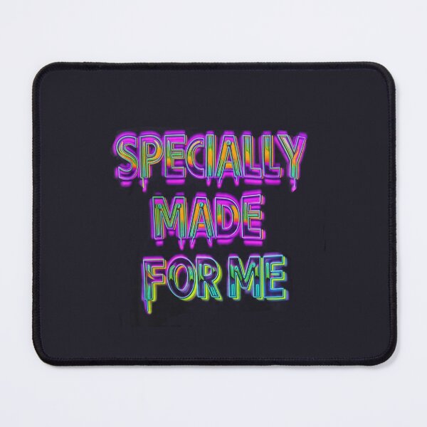 Item preview, Specially Made For Me neon rainbow motivational text design designed and sold by teesresolution.