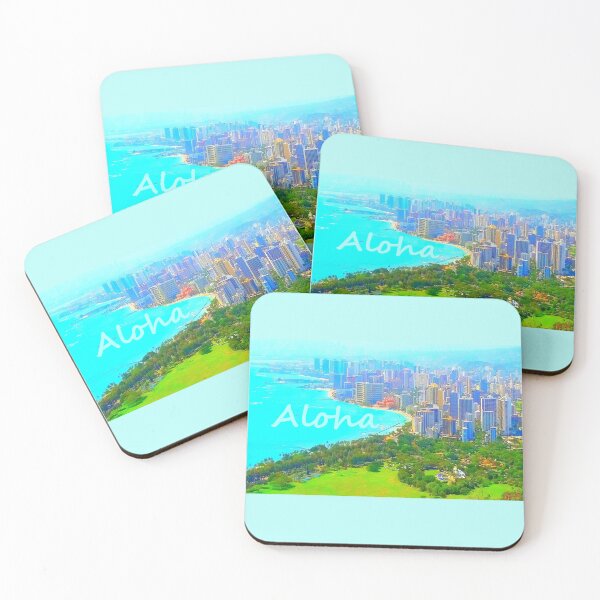 Item preview, Waikiki Bay From Diamond Head IX designed and sold by R-F-B.