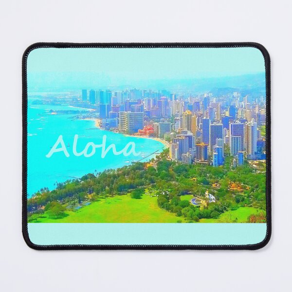 Item preview, Waikiki Bay From Diamond Head IX designed and sold by R-F-B.