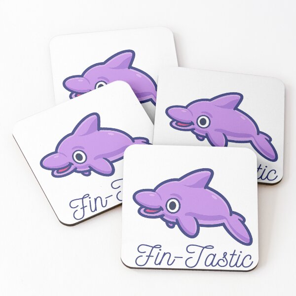 Item preview, Fin-Tastic – Cute Purple Dolphin Design designed and sold by CanSparkleArt.