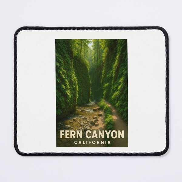 Item preview, Fern-Lined Pathway in Fern Canyon, California designed and sold by Places On Earth.