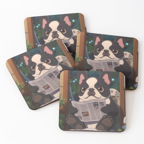 Item preview, Animal Toilet Curious French Bulldog Enjoys Midnight Bathroom Newspaper Ritual designed and sold by mildaclairmo.