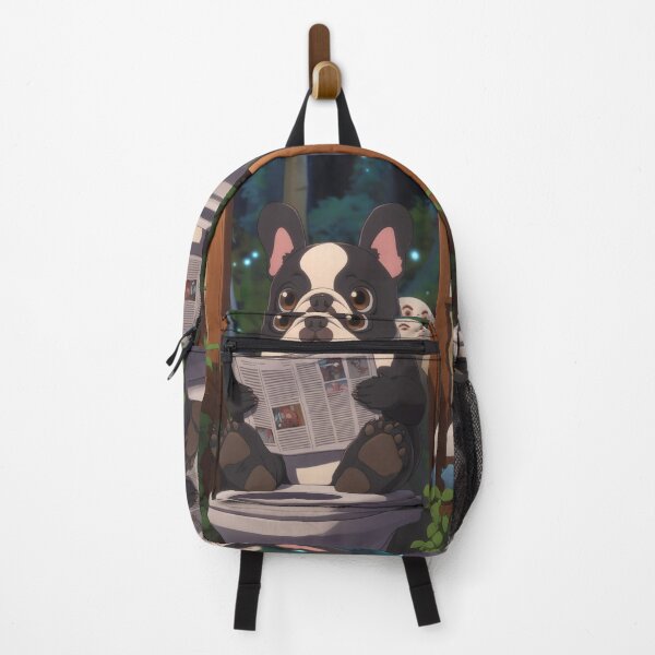 Item preview, Animal Toilet Curious French Bulldog Enjoys Midnight Bathroom Newspaper Ritual designed and sold by mildaclairmo.