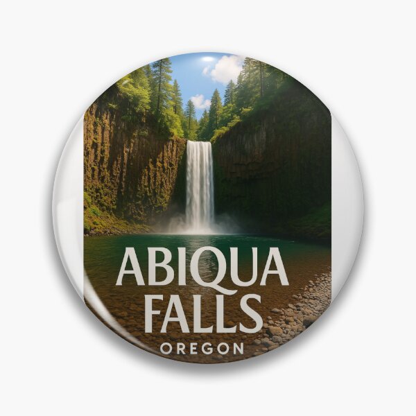 Artikelvorschau, Abiqua Falls mit Basaltklippen, Oregon entworfen und verkauft von Places On Earth.