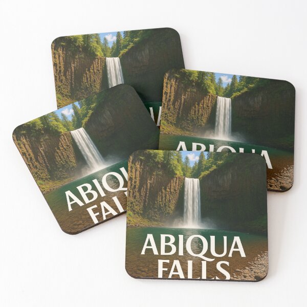 Item preview, Abiqua Falls with Basalt Cliffs, Oregon designed and sold by Places On Earth.