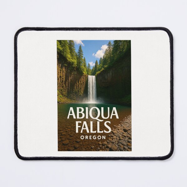 Item preview, Abiqua Falls with Basalt Cliffs, Oregon designed and sold by Places On Earth.