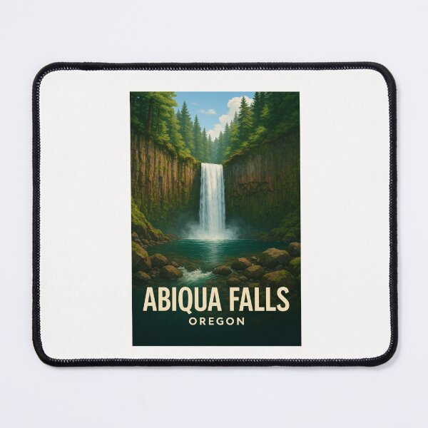 Item preview, Abiqua Falls Surrounded by Oregon Forest designed and sold by Places On Earth.
