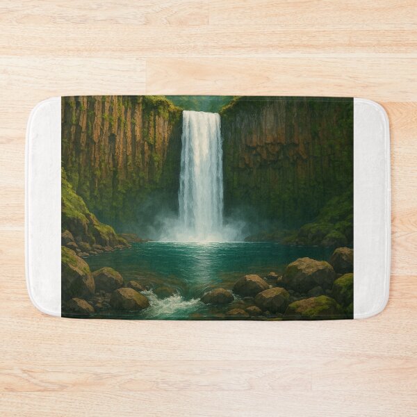 Item preview, Abiqua Falls Surrounded by Oregon Forest designed and sold by Places On Earth.