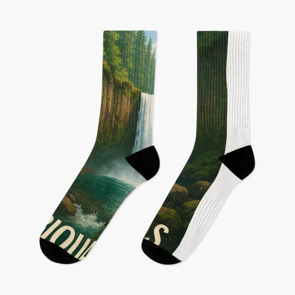 Item preview, Abiqua Falls Surrounded by Oregon Forest designed and sold by Places On Earth.