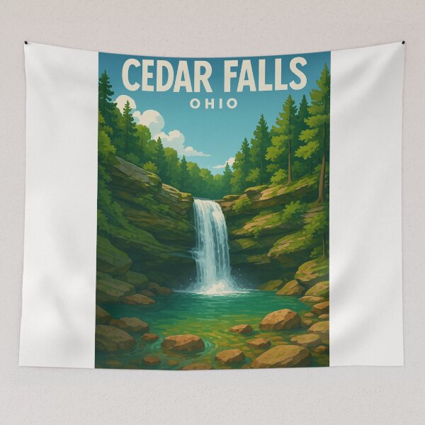 Item preview, Cedar Falls in Hocking Hills, Ohio designed and sold by Places On Earth.