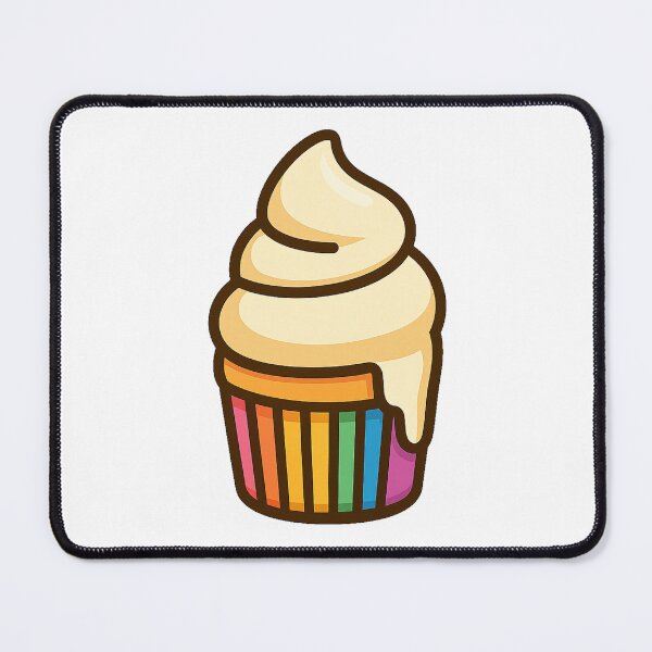 Item preview, Rainbow Cupcake with Vanilla Swirl – Cute Dessert Sticker designed and sold by CanSparkleArt.