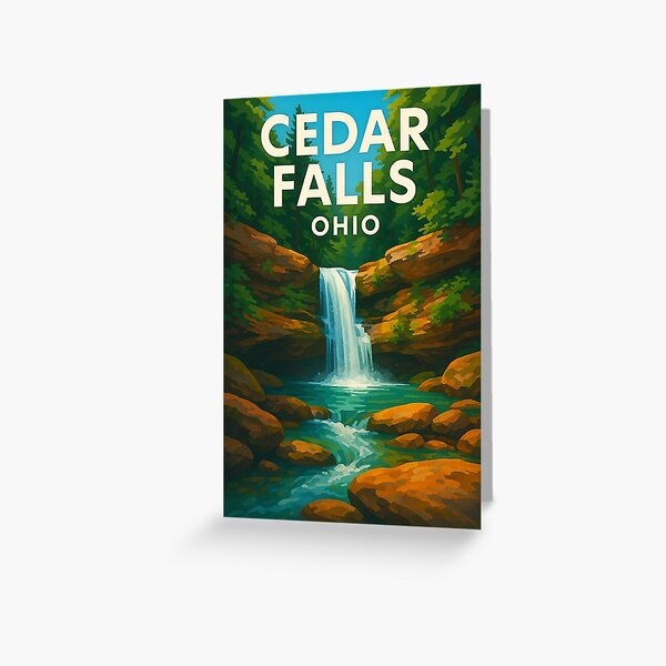 Item preview, Rocky Stream at Cedar Falls, Hocking Hills Ohio designed and sold by Places On Earth.