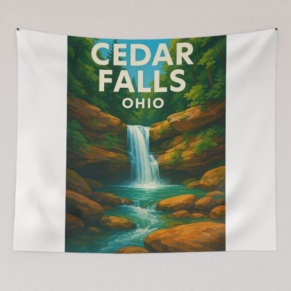 Item preview, Rocky Stream at Cedar Falls, Hocking Hills Ohio designed and sold by Places On Earth.