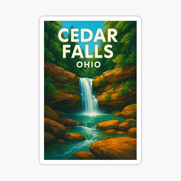 Item preview, Rocky Stream at Cedar Falls, Hocking Hills Ohio designed and sold by Places On Earth.